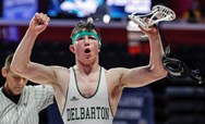 Wrestling: No. 2 Delbarton wins all but one weight class to roll in District 9